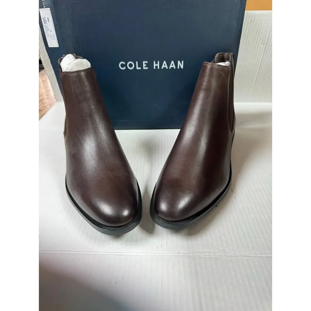 Cole Haan Men's Hawthorne Chelsea dress boot, casual boots, size 11,dark brown